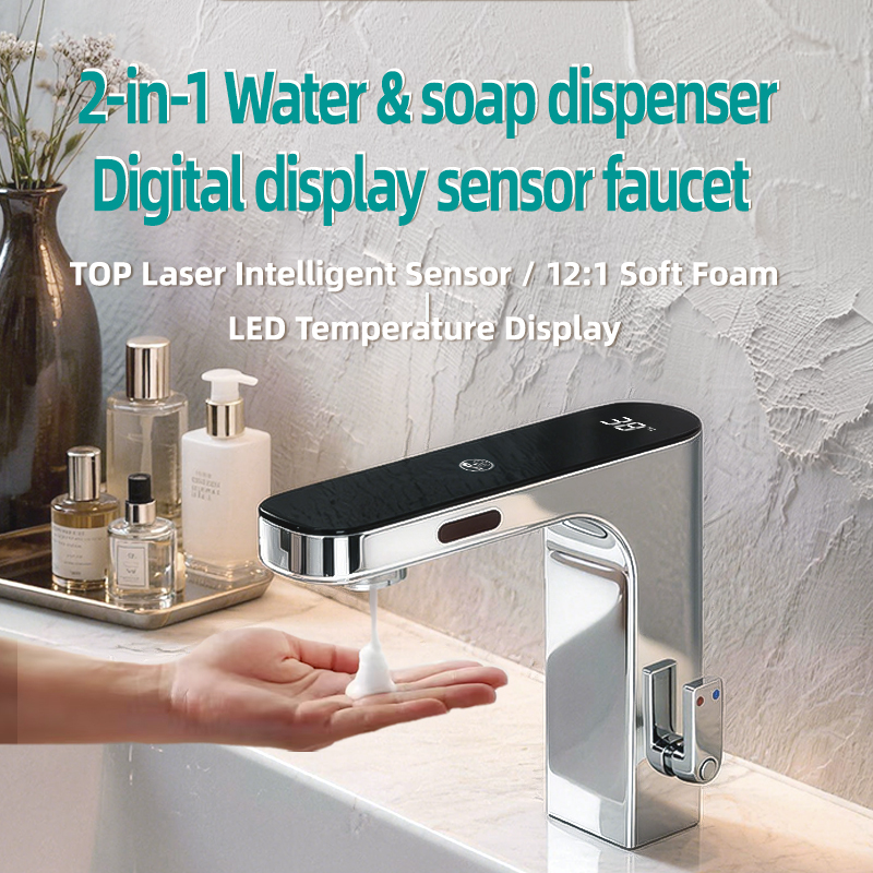 2-in-1 Soap Dispensing With Sensor Faucet gallery image 1